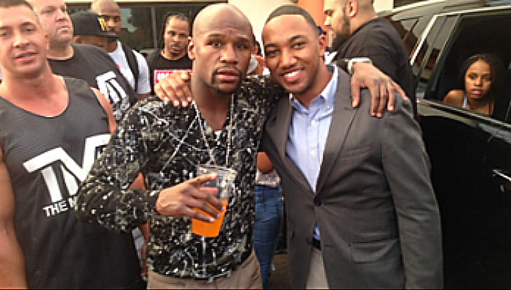 The Advisory founder with Floyd Mayweather and The Money Team